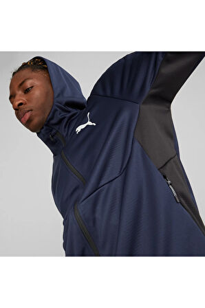 EVOSTRIPE Full-Zip HoodieL acivert Erkek Sweatshirt