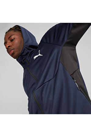 EVOSTRIPE Full-Zip HoodieL acivert Erkek Sweatshirt