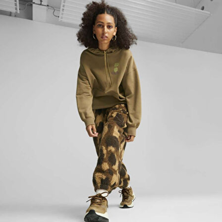 Puma Kadın Eşofman Alt Downtown Aop Sherpa
