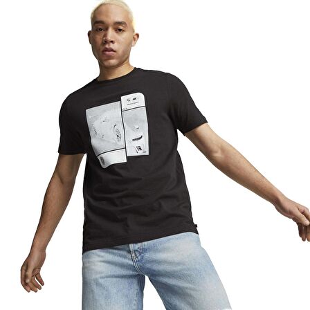 Bmw Mms Essential Erkek Siyah Günlük Stil T-Shirt 62131301