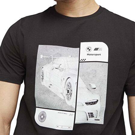 Bmw Mms Essential Erkek Siyah Günlük Stil T-Shirt 62131301