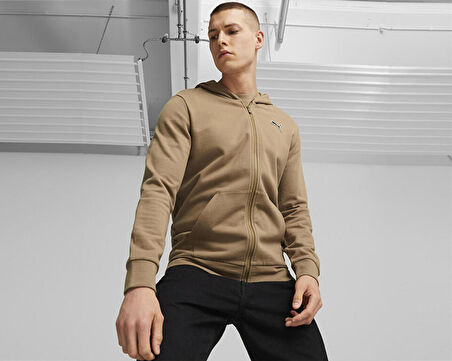 Puma Better Essentials Full-Zip Hoodie Erkek Günlük Ceket 67597985 Kahverengi