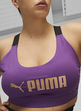 Puma Mor Sporcu Sütyeni 52219299Mid Impact Puma Fit Bra