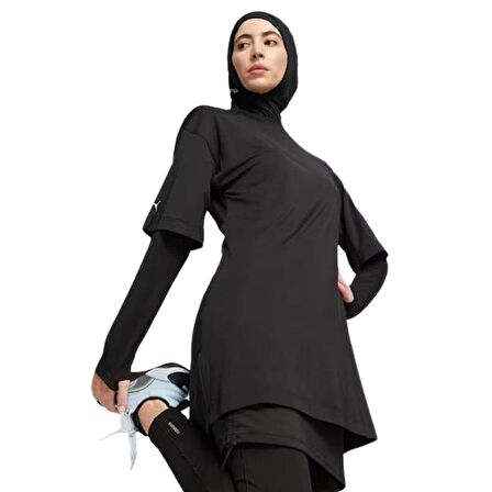 Puma Modest Oversized Tee-Black Kadın Tişört 524207