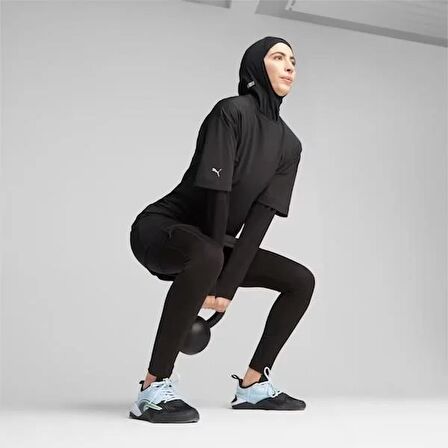 Puma Modest Oversized Tee-Black Kadın Tişört 524207