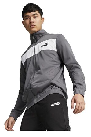 Puma Poly Suit Erkek Eşofman Takımı Gri Siyah S-XXL 