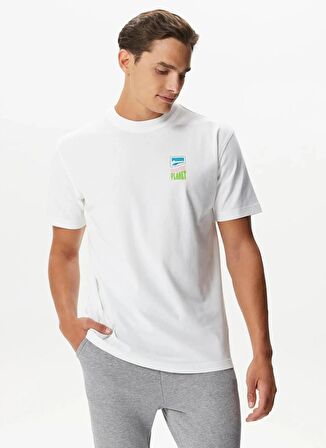 Puma Düz Beyaz Erkek T-Shirt 62423802-DOWNTOWN Graphic Tee