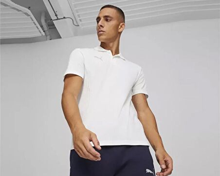 Puma Teamfinal Casuals Polo Erkek Futbol Antrenman Polo Tişörtü 65853504 Beyaz