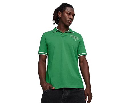 Puma Puma Squad Polo Erkek Günlük Polo Yaka Tişört 67948286 Yeşil