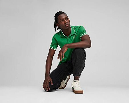 Puma Puma Squad Polo Erkek Günlük Polo Yaka Tişört 67948286 Yeşil