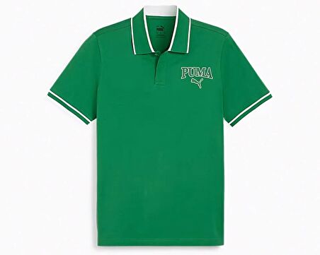 Puma Puma Squad Polo Erkek Günlük Polo Yaka Tişört 67948286 Yeşil