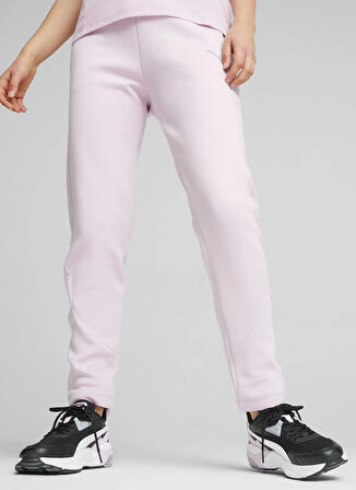 Puma 67788060 EVOSTRIPE High-Waist Pants Siyah Lastikli Bel Regular Fit Düz Kadın Eşofman Altı