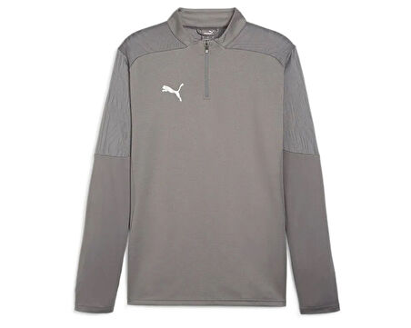 Puma Teamfinal Training 1/4 Zip Erkek Futbol Antrenman Uzun Kollu Üst 65855113 Gri