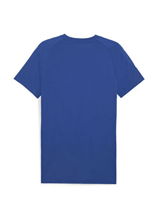Puma 67899217 EVOSTRIPE Tee Cobalt Glaze Siyah Yuvarlak Yaka Regular Fit Düz Erkek T-Shirt