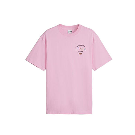 Puma Downtown Graphic Erkek T-Shirt 623558-30 Pembe