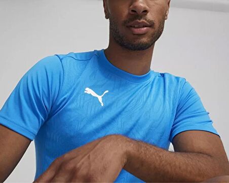 Puma Teamfinal Training Jersey Erkek Futbol Antrenman Tişörtü 65855702 Mavi