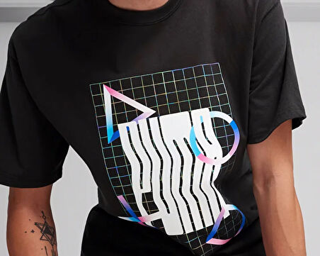 Puma Puma X Playstation Tee Erkek Günlük Tişört 62469401 Siyah