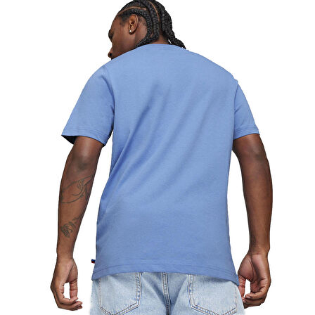 Bmw Mms Erkek Mavi Günlük Stil T-Shirt 62416005