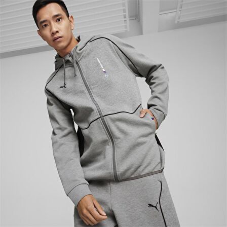 Bmw Mms Hooded Sweat Jacket Erkek Sweatshirt