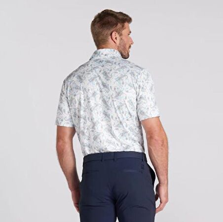 Puma CLOUDSPUN Paisley Polo Tshirt / Erkek Şal Baskılı Golf Tshirt