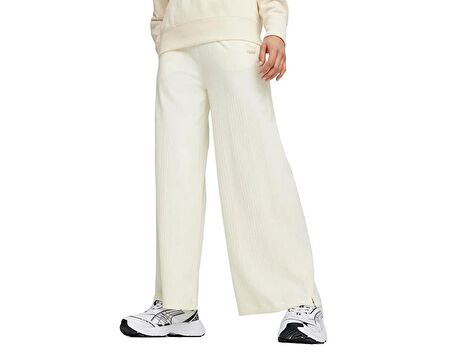 Puma Classics Ribbed Relaxed Pant Kadın Günlük Eşofman Altı 62426866 Krem