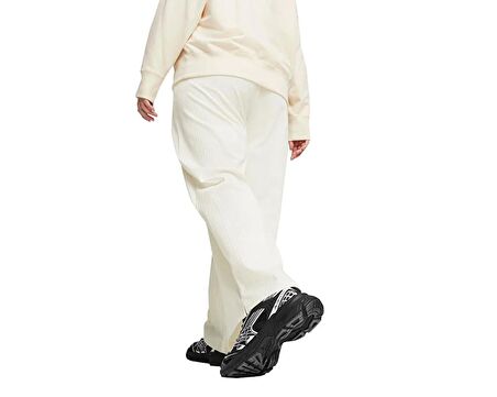 Puma Classics Ribbed Relaxed Pant Kadın Günlük Eşofman Altı 62426866 Krem