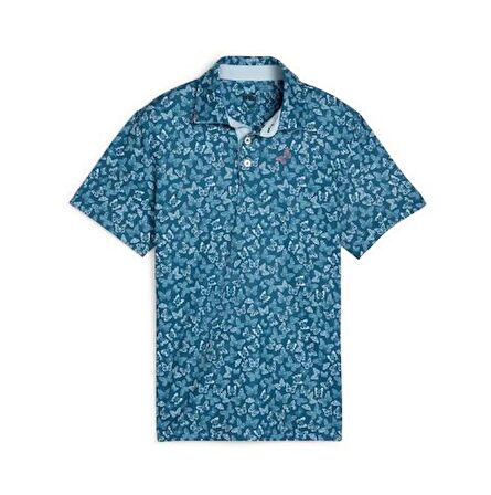 Puma CLOUDSPUN Butterflies Polo Tshirt / Erkek Kelebek Baskılı Golf Tshirt