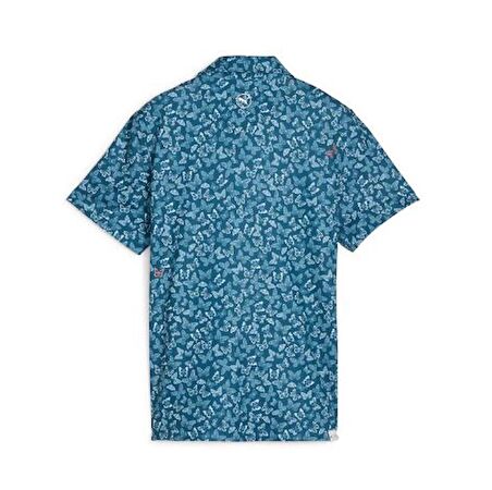 Puma CLOUDSPUN Butterflies Polo Tshirt / Erkek Kelebek Baskılı Golf Tshirt