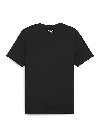 Puma 62380501 Ferrari Race Big Shield T Siyah Yuvarlak Yaka Regular Fit Baskılı Erkek T-Shirt