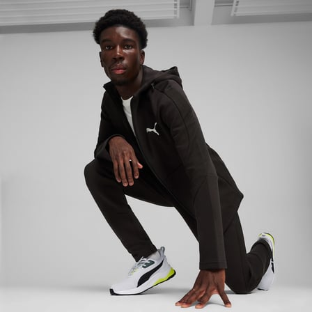 Puma Evostripe Full Zip Erkek Siyah Sweatshirt