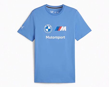 Puma Bmw Mms Ess Logo Tee Erkek Günlük Tişört 62131405 Mavi
