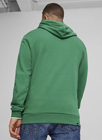 Puma 67896986  SQUAD Hoodie Yeşil Erkek Kapüşon Yaka Regular Fit Sweatshirt