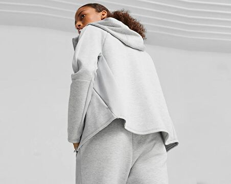 Puma Evostripe Fz Hoodie Kadın Günlük Ceket 67787804 Gri