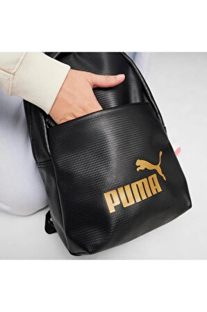 Puma Core Up Backpack Black Kadın Sırt Çantası 09027601 Siyah