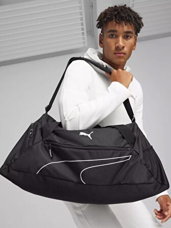 Puma Fundamentals Sports Bag M Siyah Spor Çantası