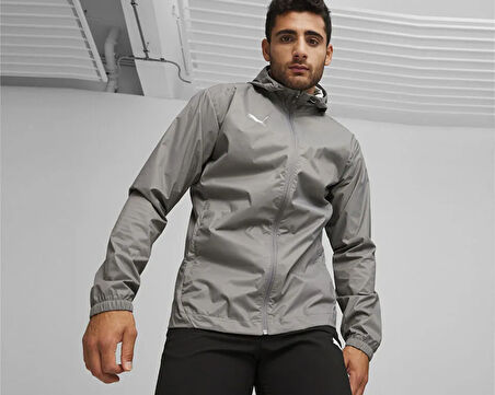 Puma Teamfinal Allweather Jkt Erkek Futbol Antrenman Yağmurluk 65859913 Gri