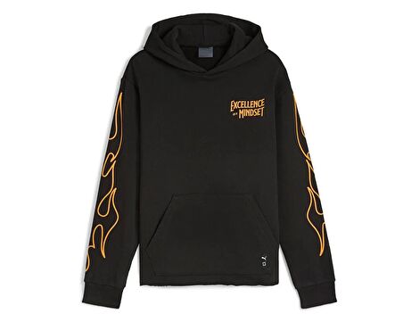 Puma Caution Hoodie Erkek Günlük Sweatshirt 62475901 Siyah