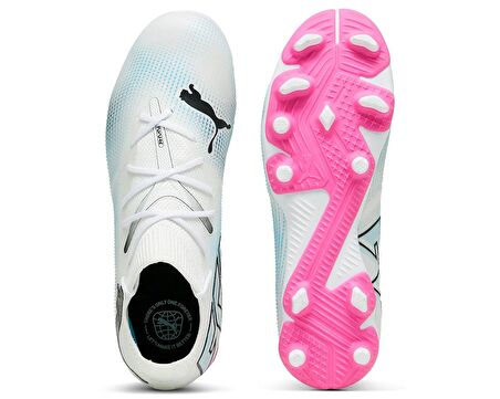 Puma FUTURE 7 MATCH FG/AG JR Çocuk Çim Zemin Kramponu 10772901 Beyaz