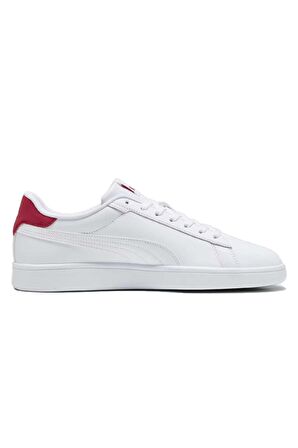 Puma Smash 3.0 L Unisex  Beyaz / Kırmızı Sneaker