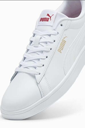 Puma Smash 3.0 L Unisex  Beyaz / Kırmızı Sneaker