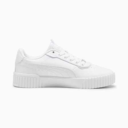 Puma Carina 2.0 Lux Beyaz-Gri Kadın Günlük Ayakkabı