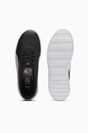 Puma Carina 2.0 Metallic Shine 395096 02 Kadın Sneaker Ayakkabı Siyah Gümüş 36-40 