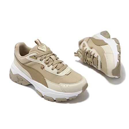 Puma Cassia Via Kadın Bej Sneaker Ayakkabı 38922313