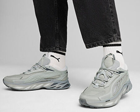 Puma Exotek Nitro Base Unisex Günlük Ayakkabı 39493316 Gri