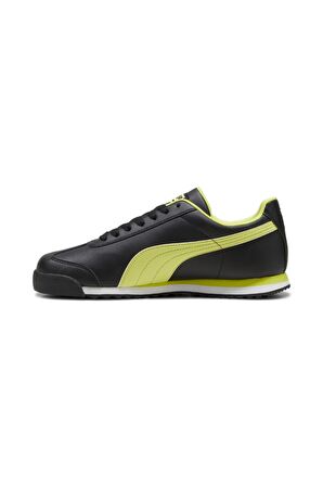 Puma Erkek Siyah-Sarı Roma Basic Sneaker Ayakkabı 36957153