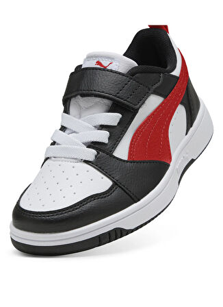 Puma Siyah - Beyaz - Kırmızı Erkek Çocuk Yürüyüş Ayakkabısı 39741904-Puma Rebound V6 Lo AC+ PS