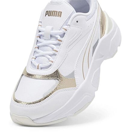 Puma Cassia Metallic Shine Gold Beyaz Kadın Sneaker