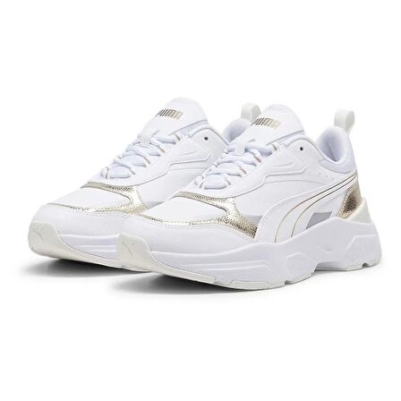 Puma Cassia Metallic Shine Gold Beyaz Kadın Sneaker