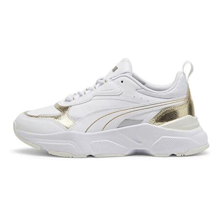 Puma Cassia Metallic Shine Gold Beyaz Kadın Sneaker