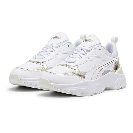 Puma Cassia Metallic Shine Gold Beyaz Kadın Sneaker